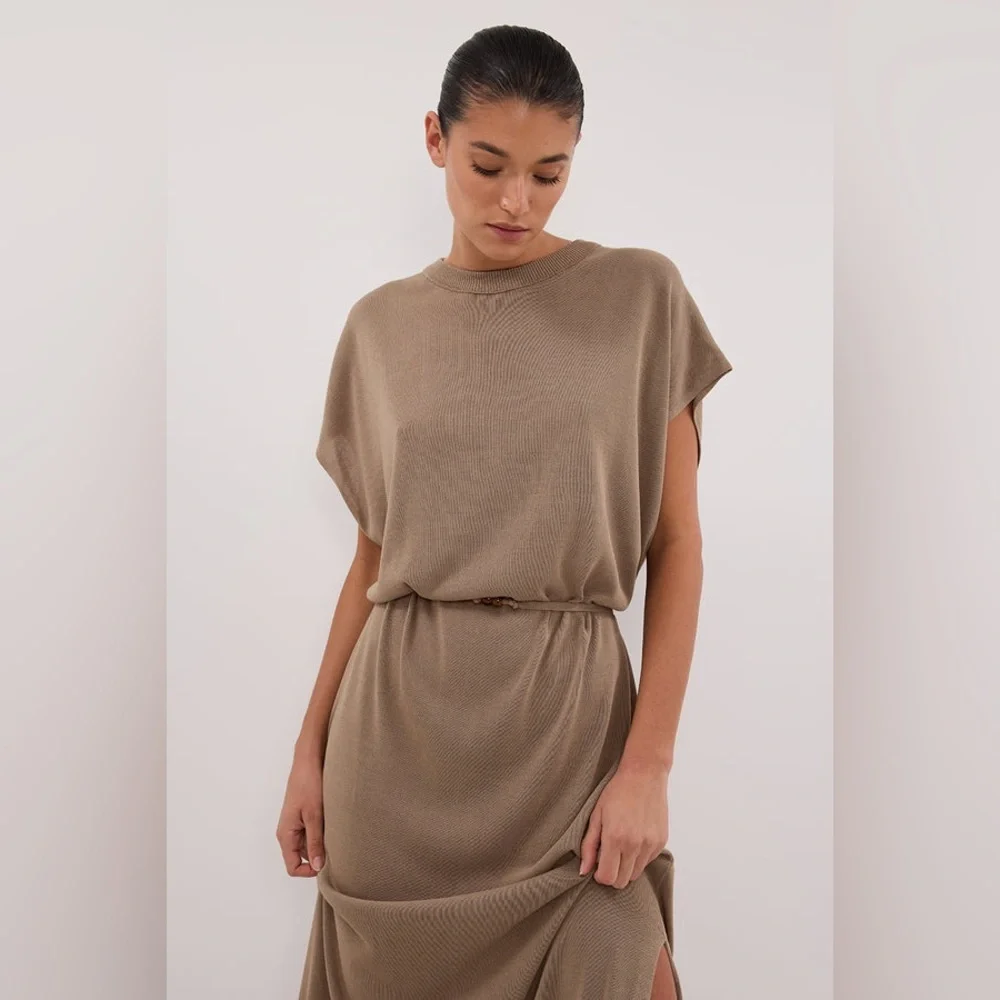 NWT DISSH JACKI SAGE SLEEVELESS KNIT MAXI DRESS size Xs - Picture 2 of 11